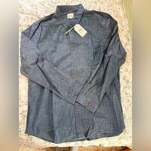 Ben Sherman Blue Button-Up Shirt